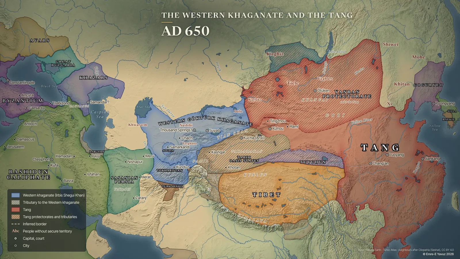 The Western khaganate and the Tang, 650